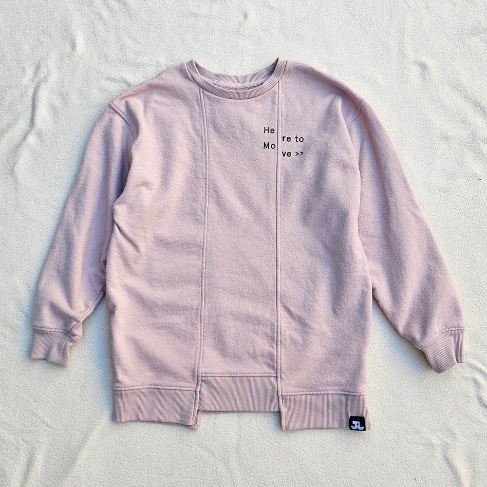 Jo + Jax Here to Move Pink Sweatshirt Size YL